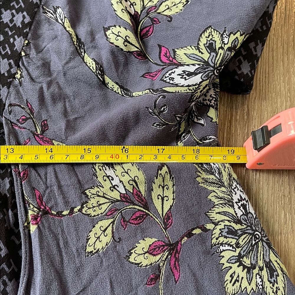 Free People Floral Bohemian Tunic Dress Size: L - Picture 10 of 12